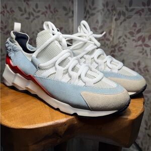 Pierre Hardy Man’s Blue And White Trek Comet Sneakers EU 41  US 9.5-10